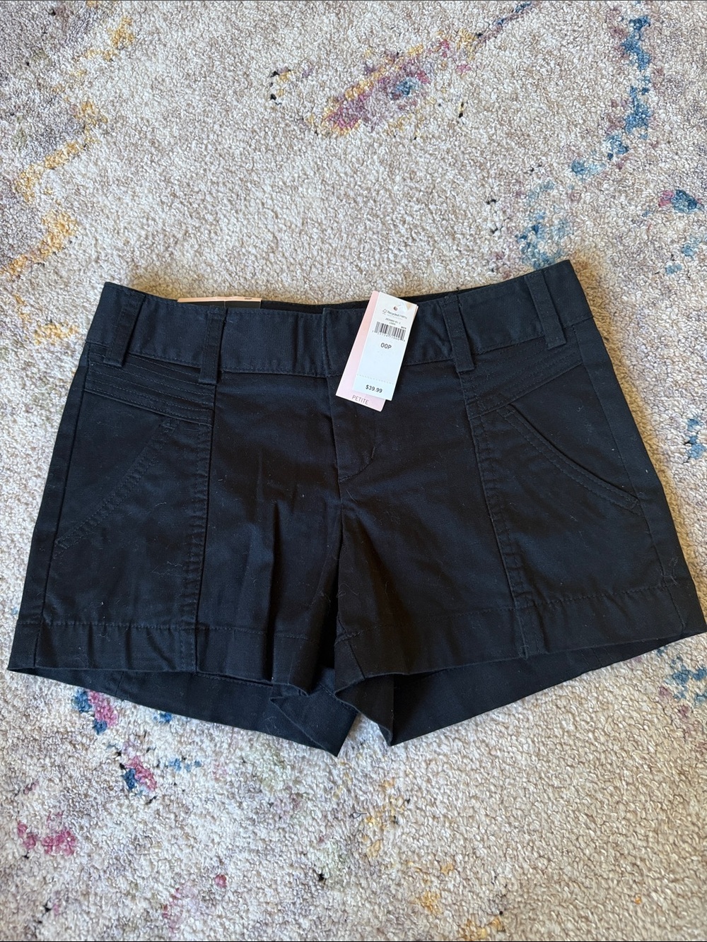 Banana Republic Black Women's Cotton Blend Shorts - Classic Casual